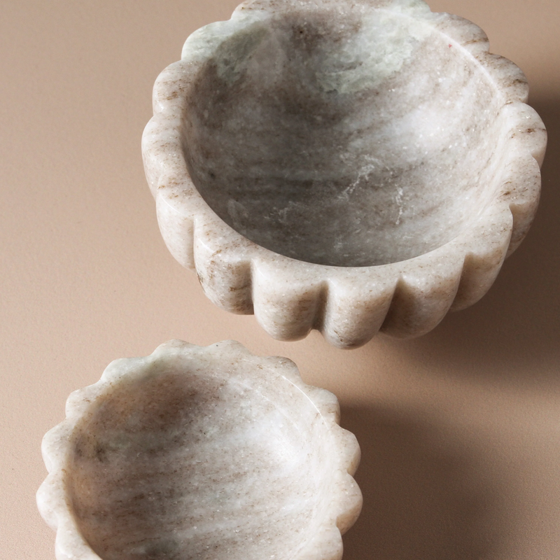 Beige Marble Bowl - Small