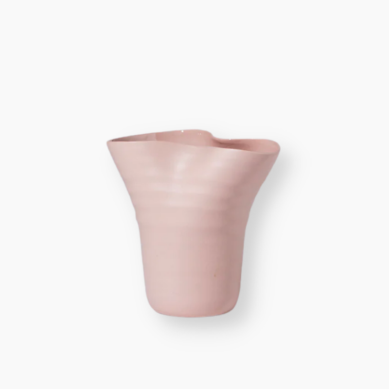Icy Pink Sunday Vase - Medium