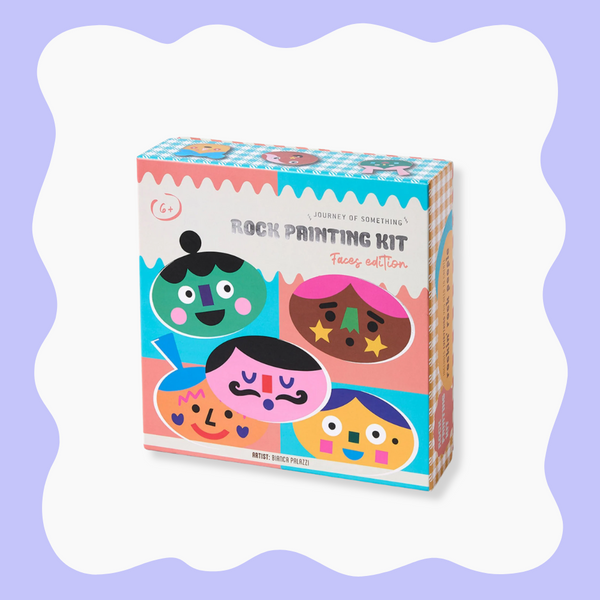 Rock Painting Kit - Cool Faces