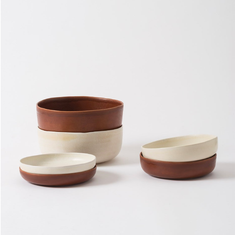 Small Milu Serving Bowl - Off White