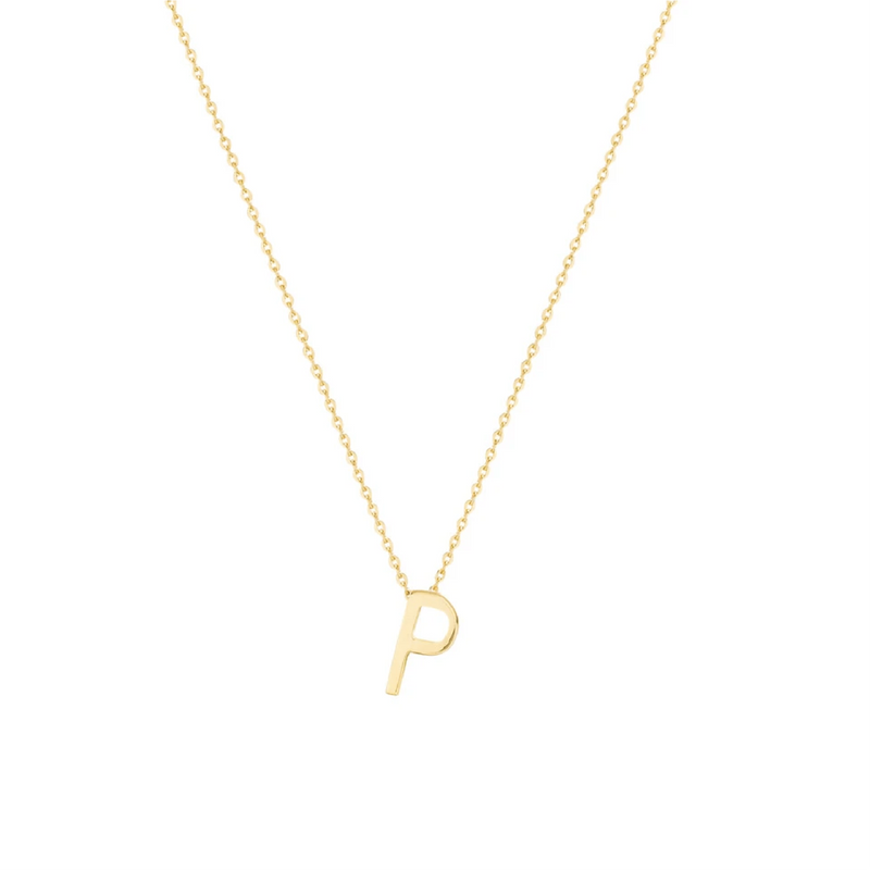 Gold Letter Necklace P