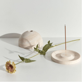 Horizon Incense Burner - Travertine