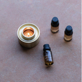 Asteroid Oil Burner - Travertine