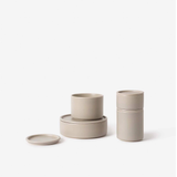 Medium Bower Ceramic Canister - Oyster
