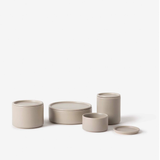 Medium Bower Ceramic Canister - Oyster