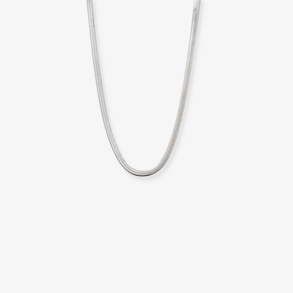 Hailey Snake Necklace - Silver 4mm