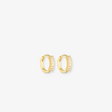 Gemini Huggies - Gold / Clear 8mm