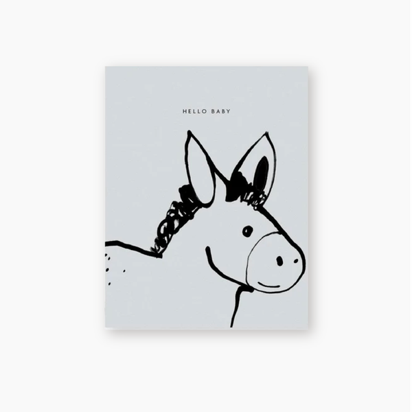Card - Hello Baby Donkey