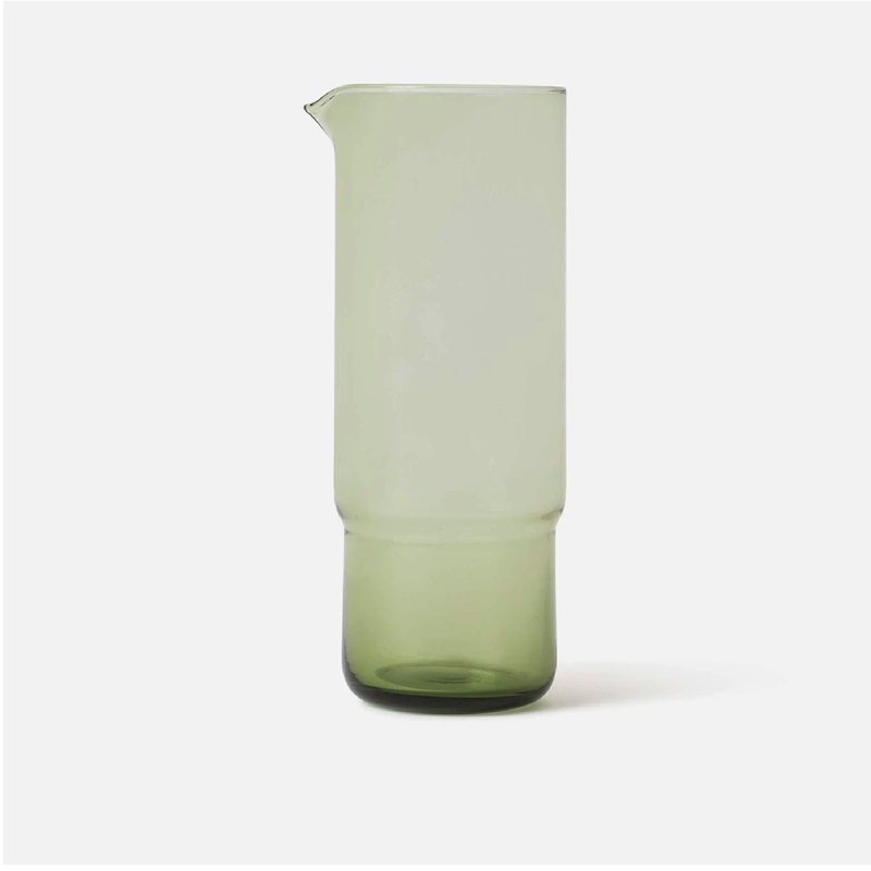 Piccadilly Glass Carafe - Olive