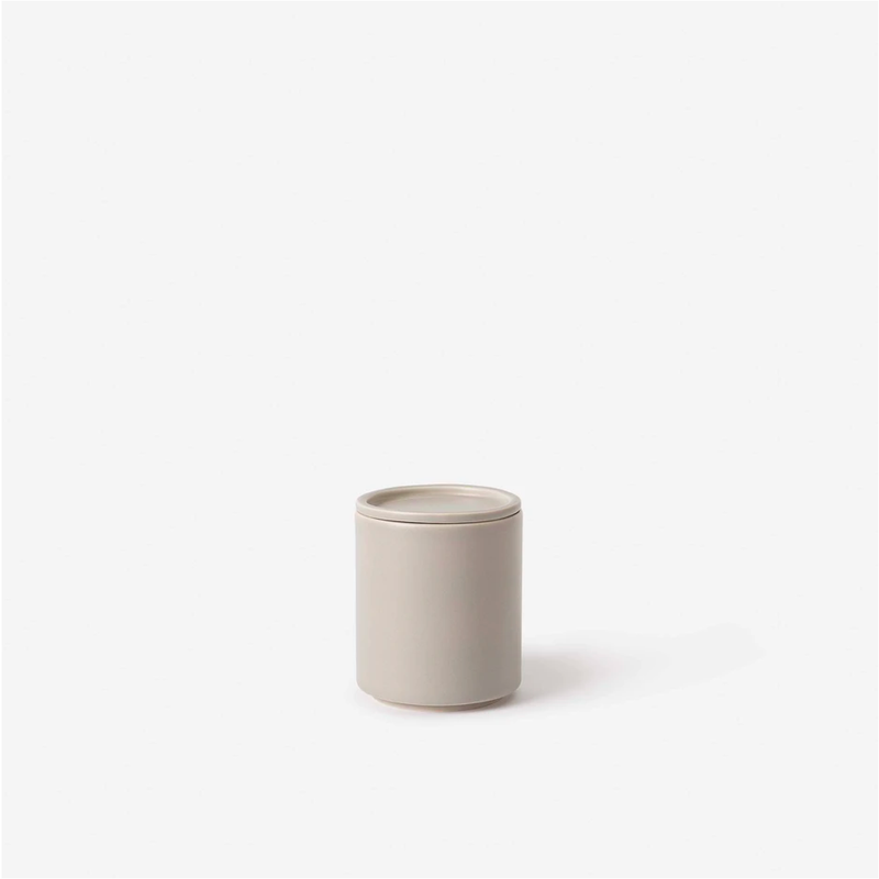 Tall Bower Ceramic Canister - Oyster