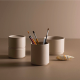 Medium Bower Ceramic Canister - Oat