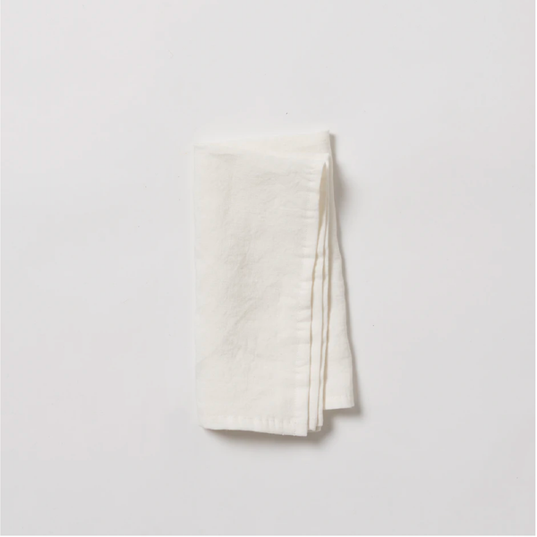 White Linen Napkin / 4 Pack