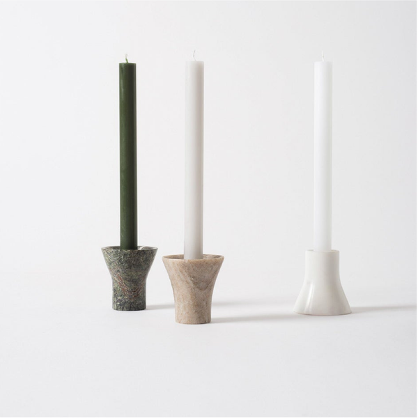 Flare Candle Holder - Forest Brown