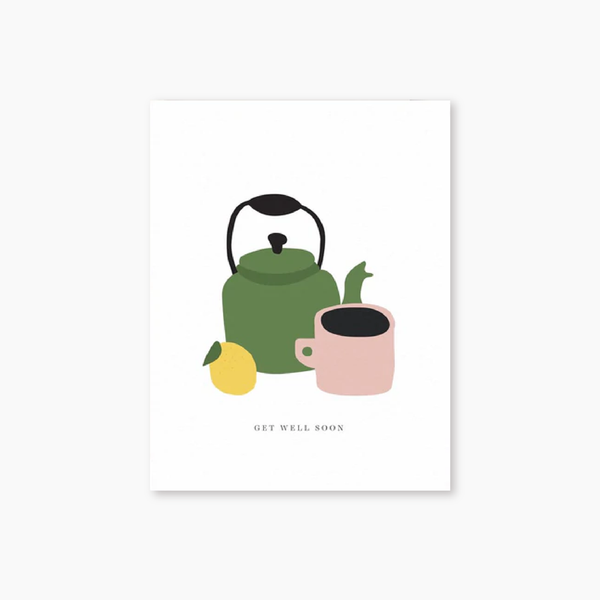 Card - Get Well Soon Teapot