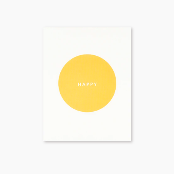 Card - Happy Yellow