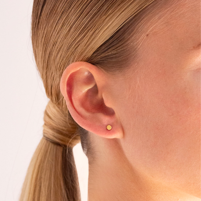 Dot Stud Earrings - Sterling Silver